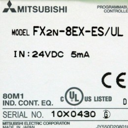 [중고] FX2N-8EX-ES/UL 미쯔비씨 FX피엘씨