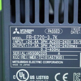 중고] FR-E720-3.7K-EA 미쯔비씨 5마력 인버터 > MITSUBISHI | ::: PLC