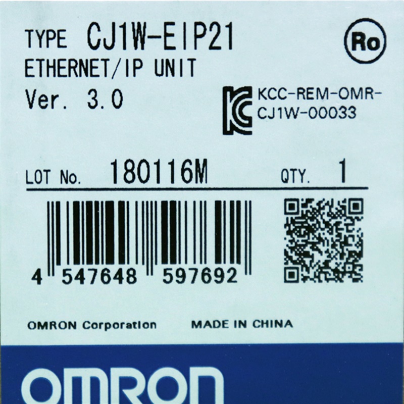 신품 CJ1W EIP21 OMRON 오므론 CJ1 시리즈 PLC EtherNet I P 모듈 100Base TX 410