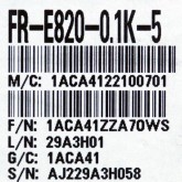 [신품] FR-E820-0.1K-5 미쯔비시 0.1kw 인버터