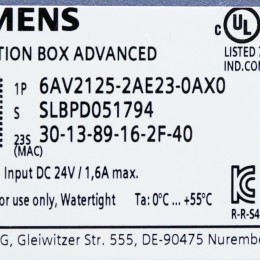 [중고] 6AV2 125-2AE23-0AX0 지멘스 모바일 패널용 고급 SIMATIC HMI 연결 박스