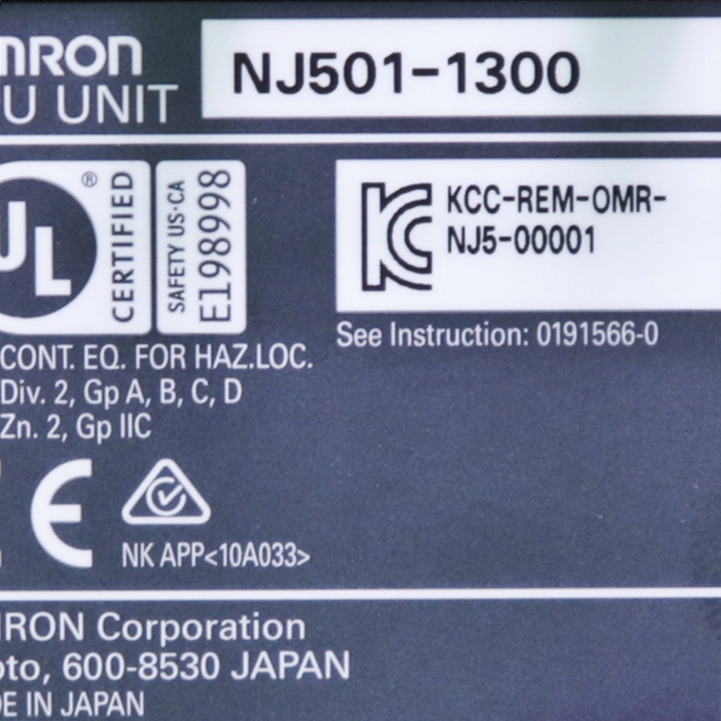 Nj Omron Cpu Plc Plc