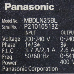 [중고] MBDLN25BL 파나소닉 서보드라이브 리니어/DD모터용 EtherCAT타입